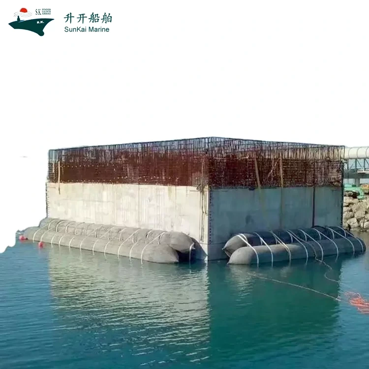 Qingdao Sunkai Marine завършва производството и доставката на партида надуваеми въздушни възглавници с плаваемост